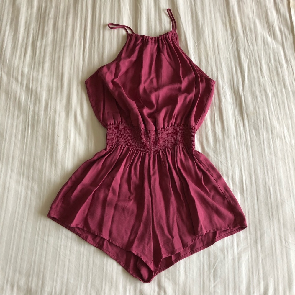 Elastic-Waist Romper